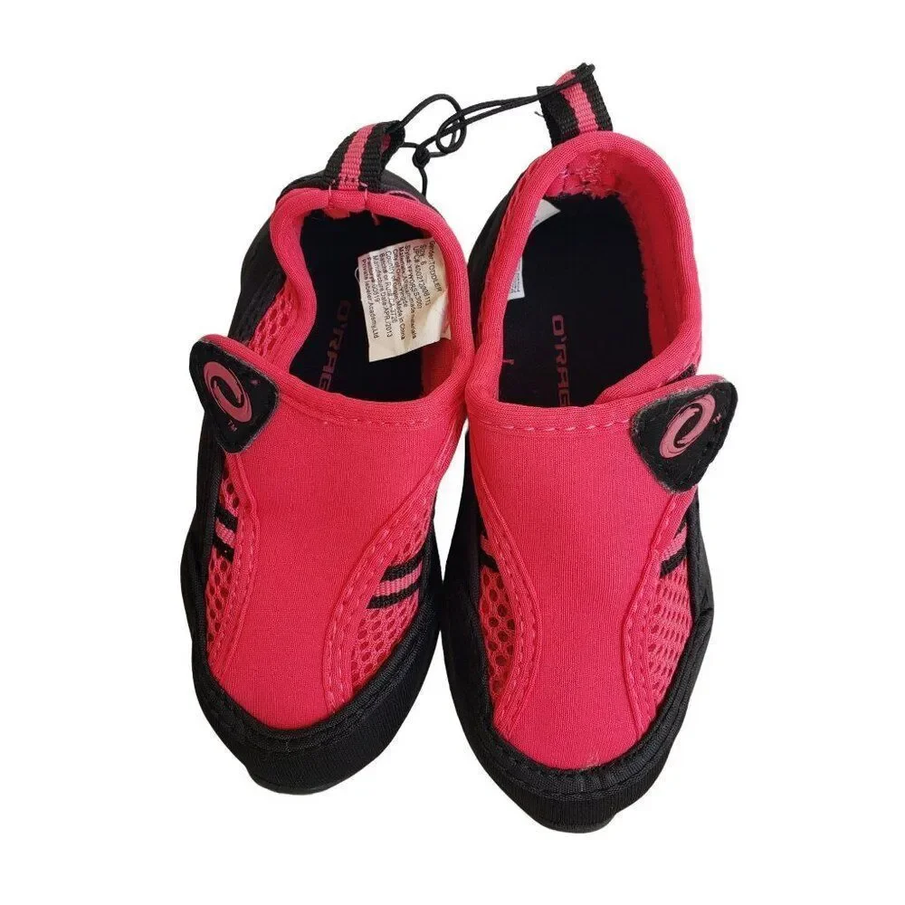 O'rageous Water Sandals Toddler Girls 6 Pink/Black Aquasock Hiking Sport Shoes